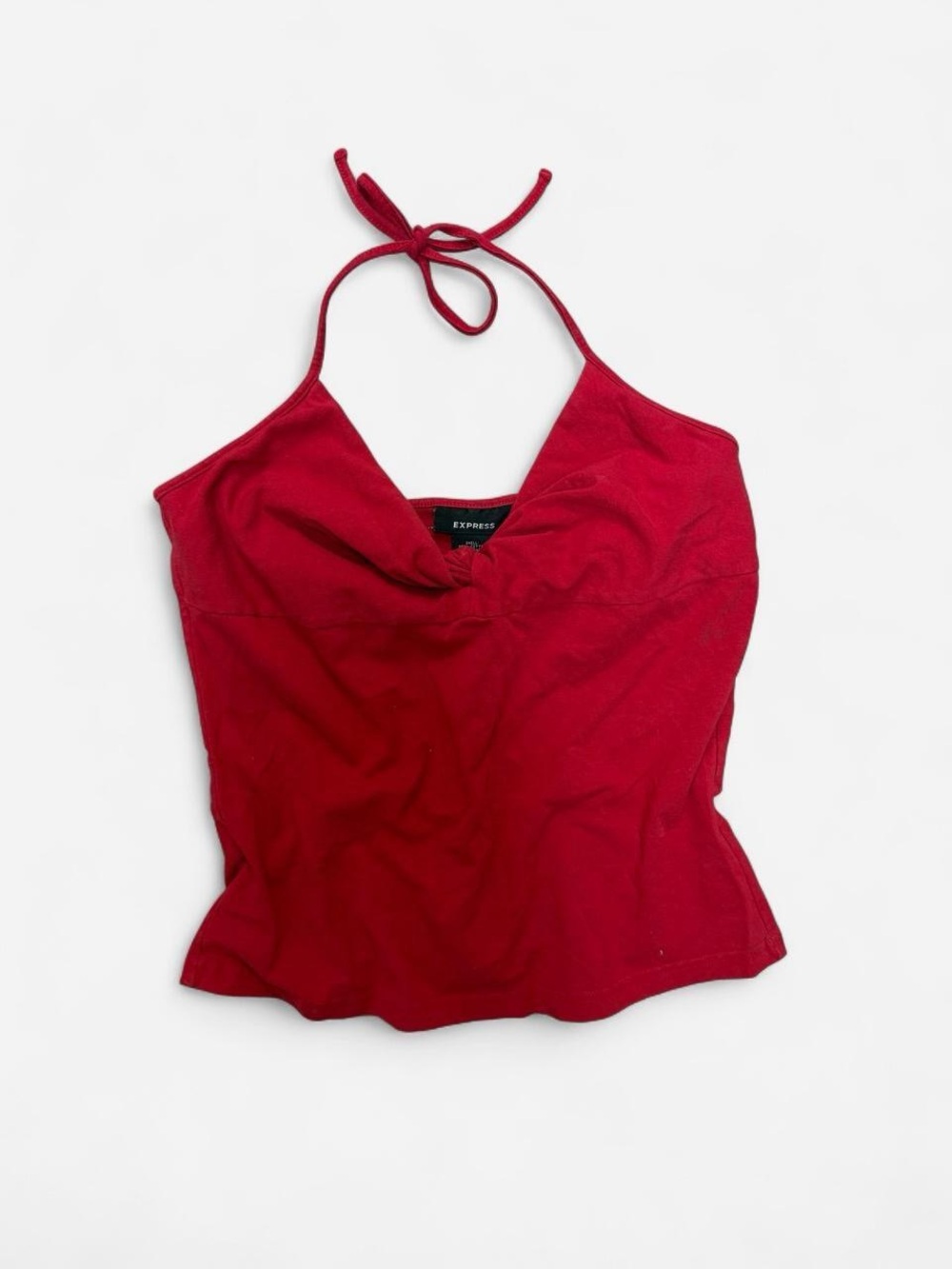 Express Red Halter Tie-Neck Cami Top